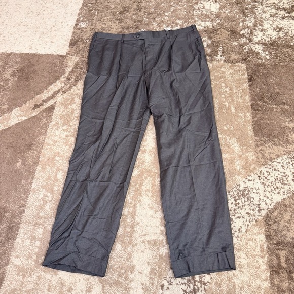 BRIONI Dress Pants Mens 40x31 Gray Trouser100% Wool Cuffed NWT Business